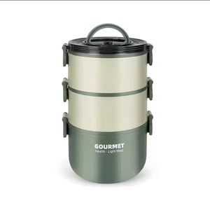 304 Stainless Steel Layered Insulation Lunch Box